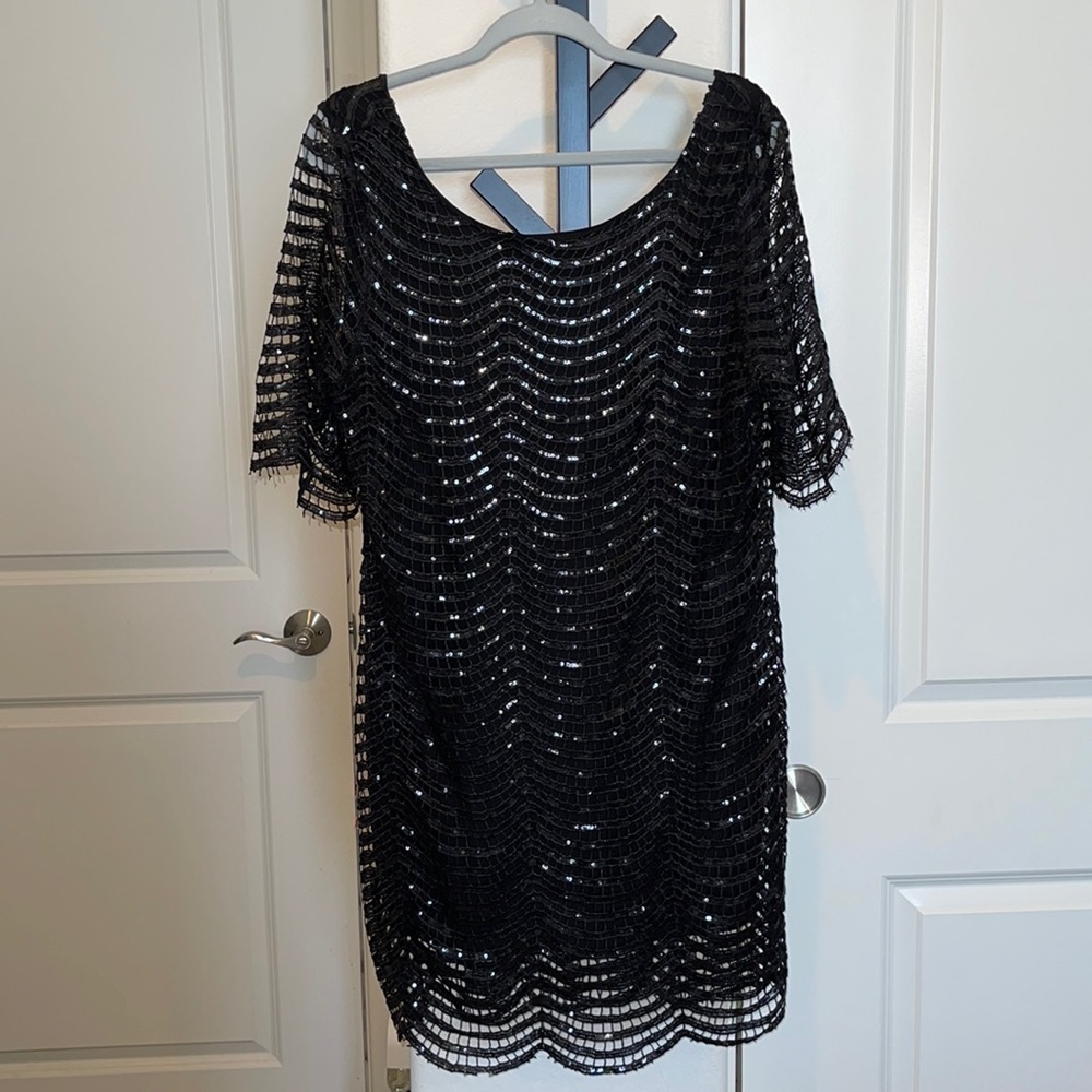 Sequin black dress